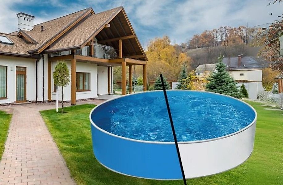 Marlos GmbH Rundpool Stahlwandpool weiß/blau 3,60 günstig online kaufen