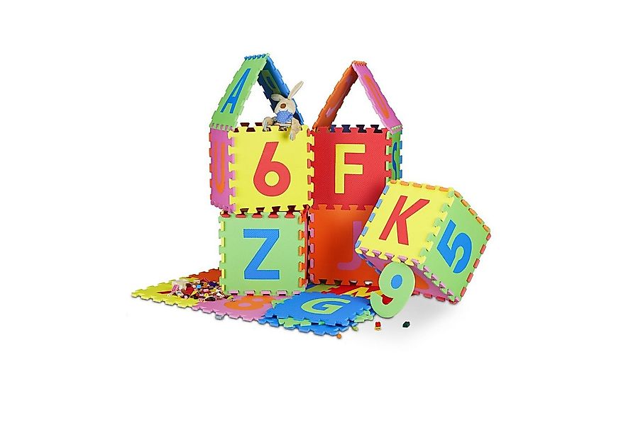 relaxdays Spielmatte Puzzle 86 teiliges Set günstig online kaufen