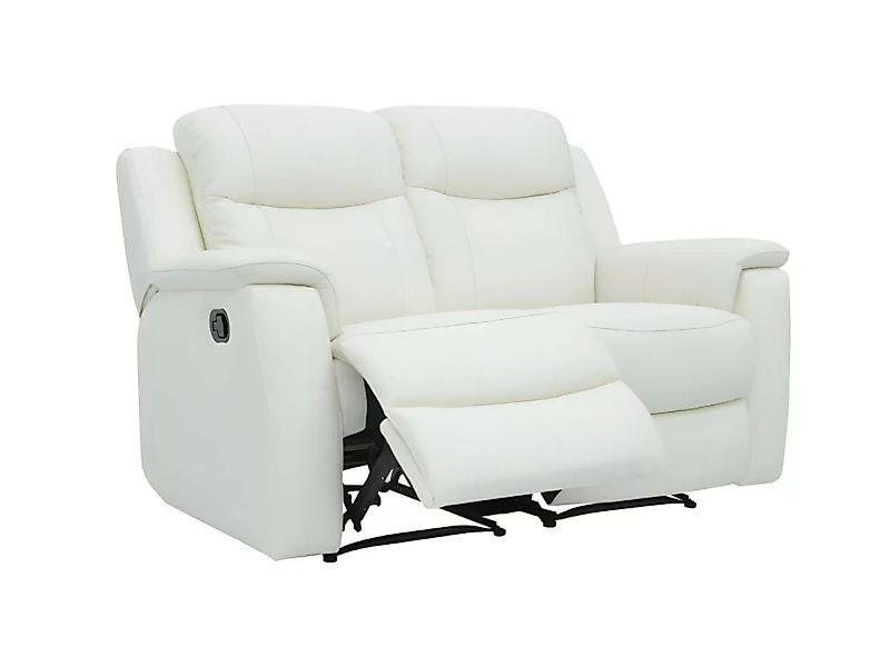 Relaxsofa Leder 2-Sitzer - Elfenbein-Weiß - EVASION günstig online kaufen