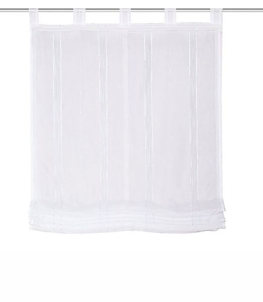 Clever-Kauf-24 Raffrollo, mit Schlaufen, Schlaufenaufhängung günstig online kaufen