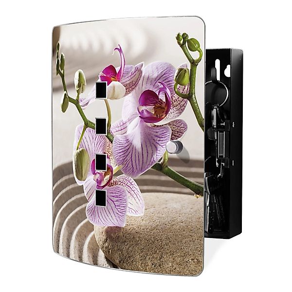 banjado Schlüsselkasten Edelstahl Zen Relax (verstellbarer Magnetverschluss günstig online kaufen