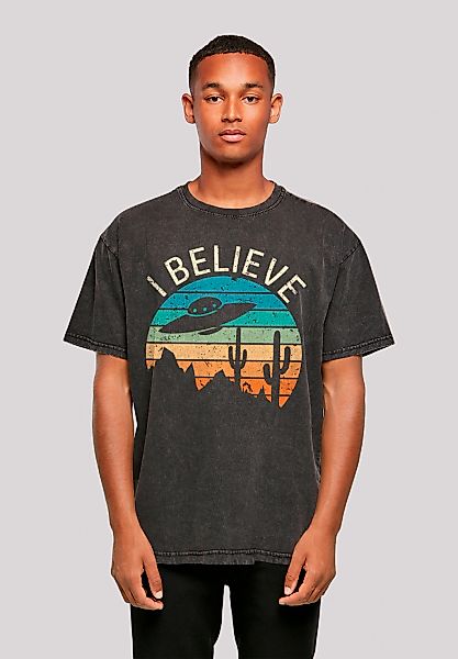 F4NT4STIC T-Shirt "I Believe UFO Alien Sunset", Premium Qualität günstig online kaufen