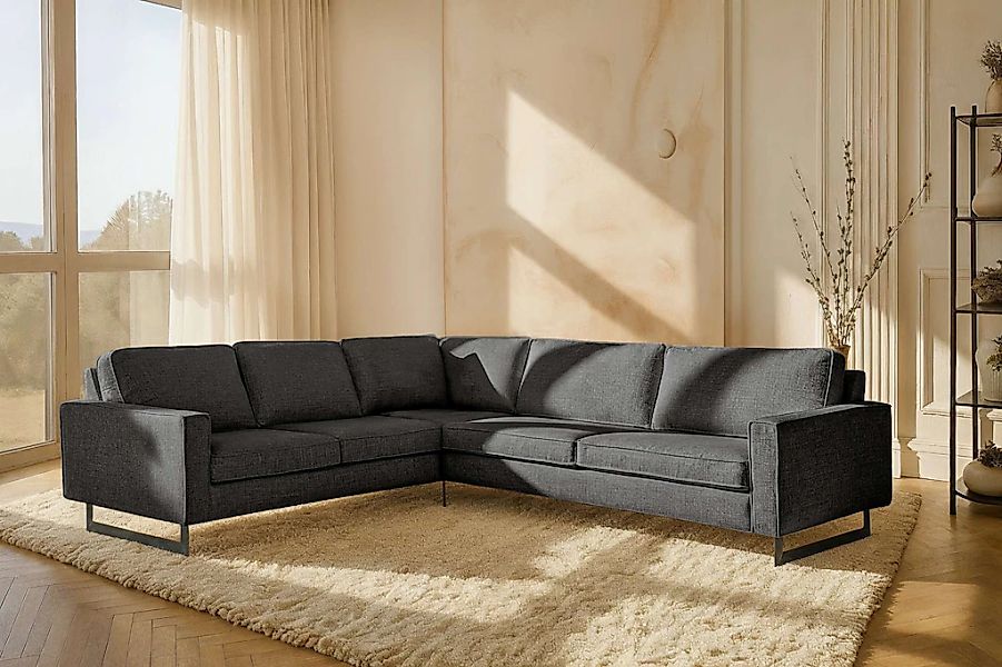 Home affaire Ecksofa "Pinto, XXL, 250/290 cm, langer Schenkel, Ottomane" Co günstig online kaufen