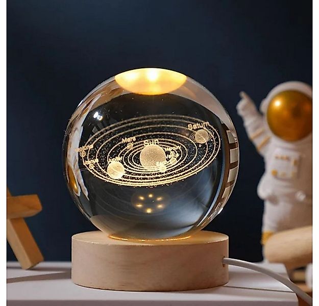 PRIISF LED Nachtlicht Sternenhimmel LED Kugeln Kristall Nachttischlampe Gal günstig online kaufen