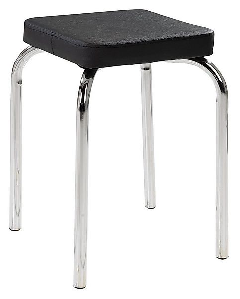 HAKU Sitzhocker Stapelhocker, B 36 cm, T 36 cm, H 47 cm (1 St), Schwarz, st günstig online kaufen