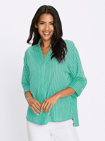 Sieh an! Klassische Bluse Longbluse 3/4-Arm günstig online kaufen