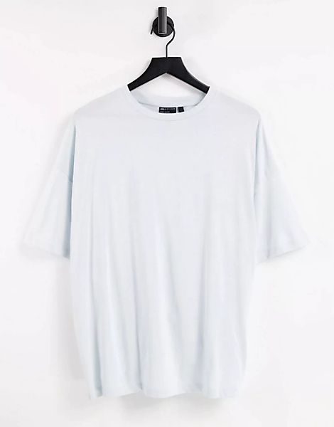 ASOS DESIGN – Oversize-T-Shirt aus Biomaterial in Hellblau günstig online kaufen