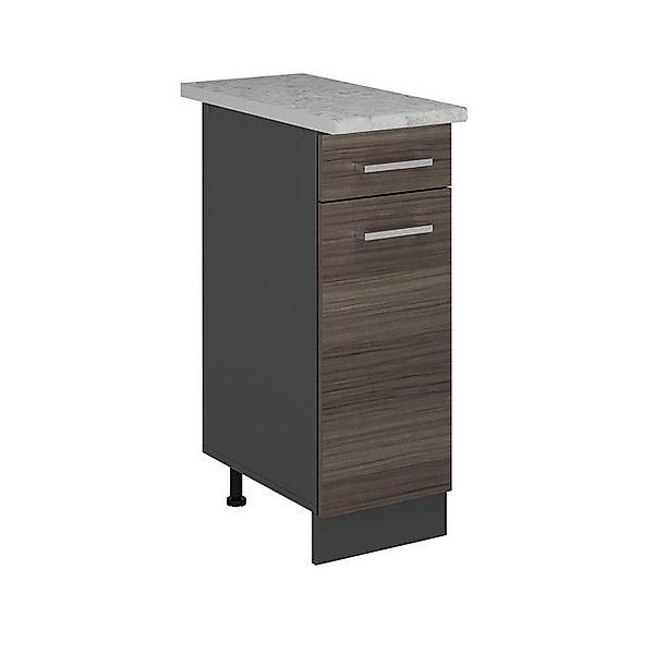 Vicco Unterschrank R-Line, Edelgrau/Anthrazit, 30 cm AP Marmor günstig online kaufen