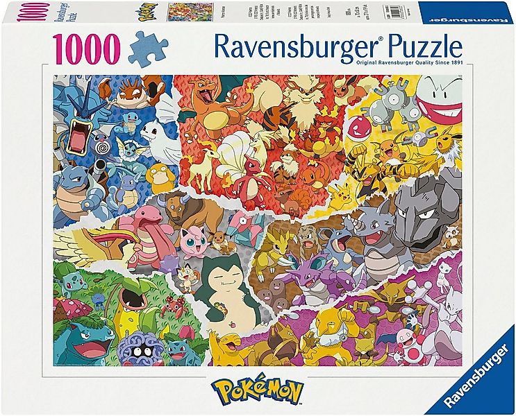 Ravensburger Puzzle Pokémon Abenteuer, 1000 Puzzleteile, Made in Germany günstig online kaufen