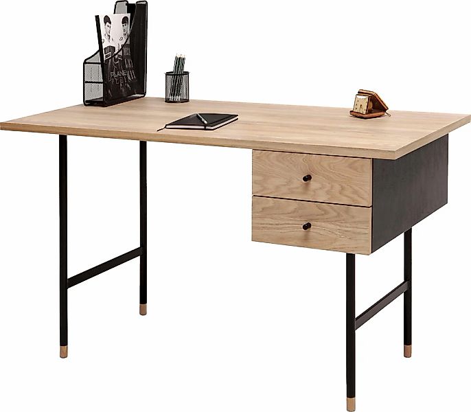Woodman Schreibtisch "Jugend", Schubladen mit Soft-Close-Funktion, Beine au günstig online kaufen