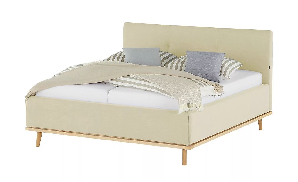 Musterring Polsterbett mit Bettkasten Delphi Variante A ¦ beige ¦ Maße (cm) günstig online kaufen