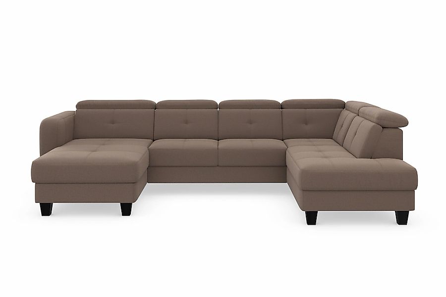 sit&more Wohnlandschaft »Belluci U-Form« Kopfteilverstellung und Federkern, günstig online kaufen