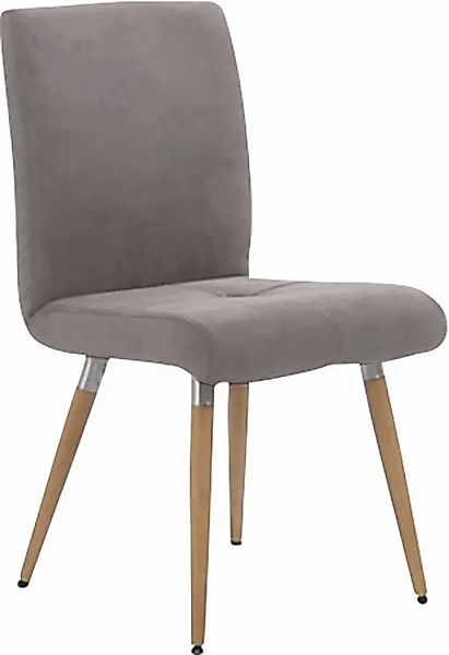 K+W Komfort & Wohnen 4-Fußstuhl "6411", Microfaser 520, mit Sitzsteppung, E günstig online kaufen