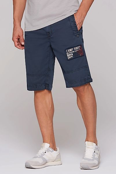 CAMP DAVID Bermudas, mit großem Logo-Aufnäher günstig online kaufen
