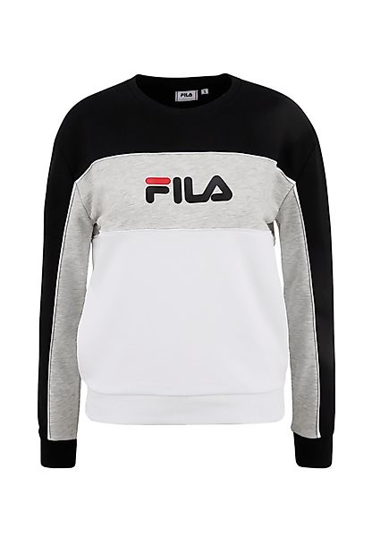 Fila Damen Sweater AMINA BLOCKED CREW SWEAT 688489 Bright White Black Light günstig online kaufen