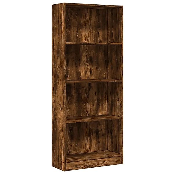 vidaXL Bücherregal Räuchereiche 60x24x143 cm Holzwerkstoff 857816 günstig online kaufen