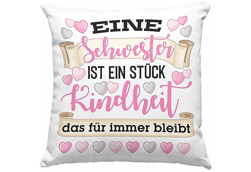 Trendation Dekokissen Trendation - Eine Schwester Ist Ein Stück Kindheit Ki günstig online kaufen