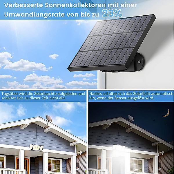OKWISH LED Solarleuchte Solarlampe Gartenlampen Solarstrahler günstig online kaufen