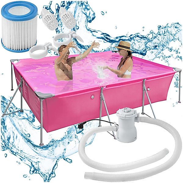 tectake Framepool Swimming Pool, rechteckig günstig online kaufen