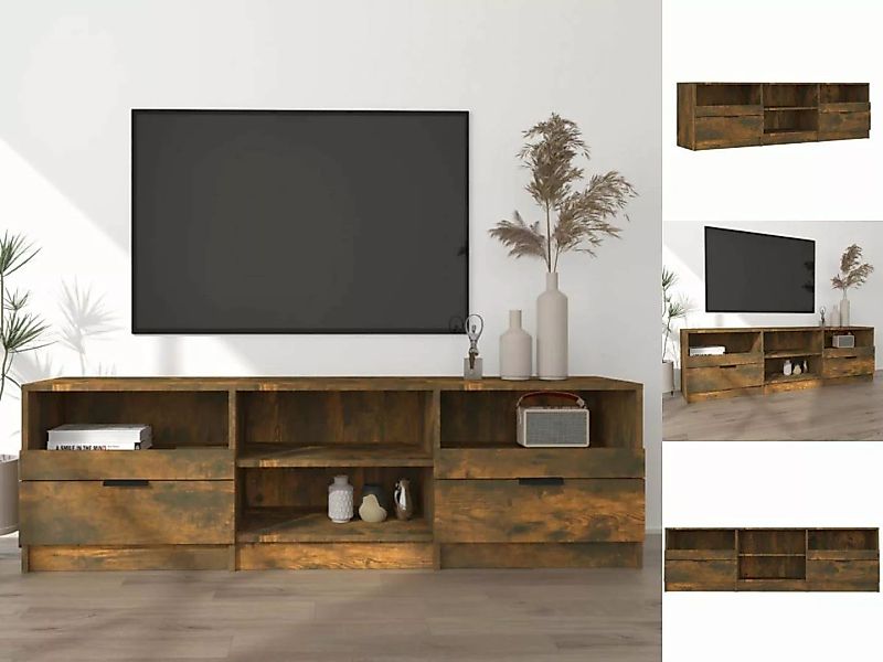 vidaXL TV-Schrank TV-Schrank Räuchereiche 150x33,5x45 cm Holzwerkstoff Lowb günstig online kaufen