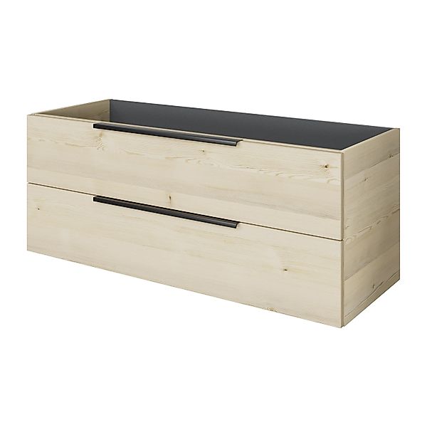 Pelipal Waschbeckenunterschrank Quantum 07 Polar Pinie Quer 120 cm 2 Auszüg günstig online kaufen