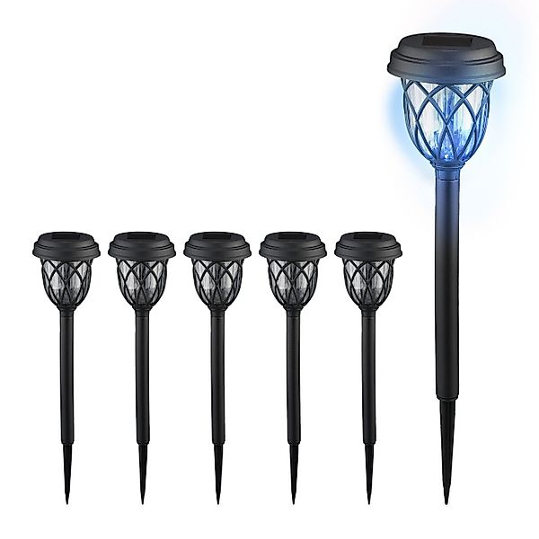 relaxdays LED Solarleuchte Solarlampen-Set Laterne, 6er günstig online kaufen