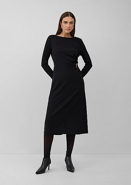 s.Oliver Midikleid Kleid Festliches Midi-Kleid aus Interlock-Jersey mit Bro günstig online kaufen