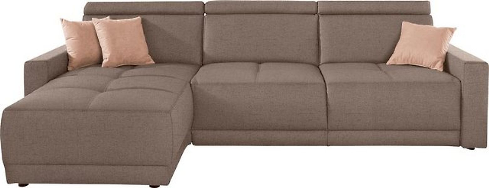 DOMO collection Ecksofa "Ava mit moderner Sitzheftung & toller Doppelnaht, günstig online kaufen