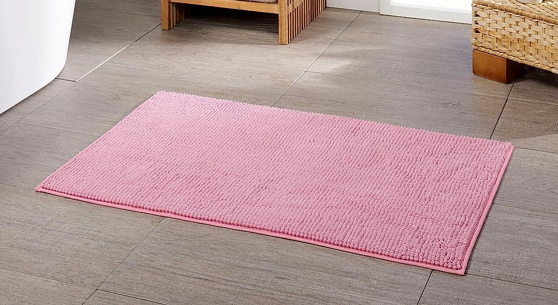 Gözze Badematte Chenille, Höhe 15 mm, rutschhemmend beschichtet, fußbodenhe günstig online kaufen