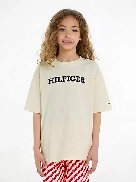 Tommy Hilfiger T-Shirt U MONOTYPE TEE S/S mit großer Logo-Stickerei günstig online kaufen