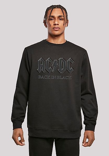 F4NT4STIC Kapuzenpullover ACDC Back in Black Rock Music Band Print günstig online kaufen