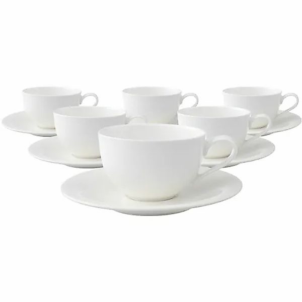 Villeroy & Boch Tasse »Cappuccinotassen mit Untertassen New Cottage Basic 2 günstig online kaufen