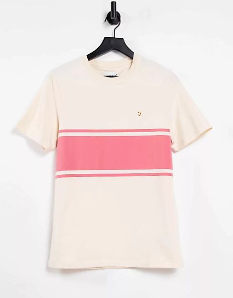 Farah – Belair – T-Shirt in Creme-Weiß günstig online kaufen