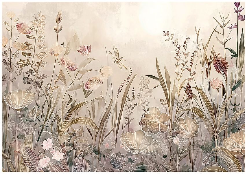 Wallarena Fototapete Natur Blumen Blätter Vlies günstig online kaufen