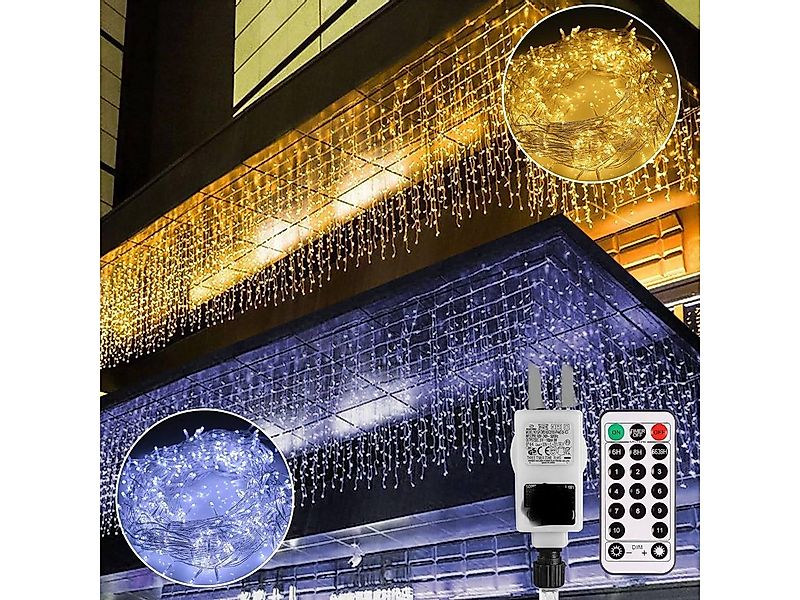 Diyarts LED-Lichternetz, 440-flammig, 15,75m Warm- & Kaltweiß Lichterkette günstig online kaufen