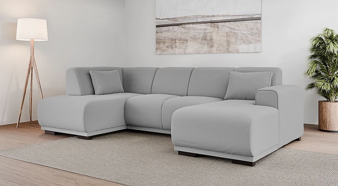 Home affaire Wohnlandschaft "BORNHOLM U-Form mit Recamiere rechts/links, B/ günstig online kaufen