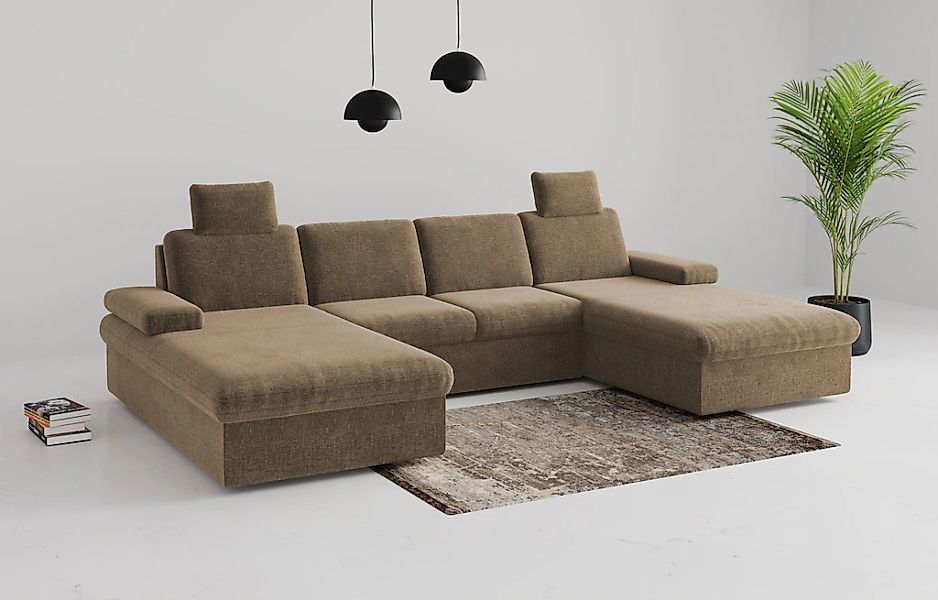 sit&more Wohnlandschaft "Moreno", mit Armteilverstellung,wahlweise mit Bett günstig online kaufen