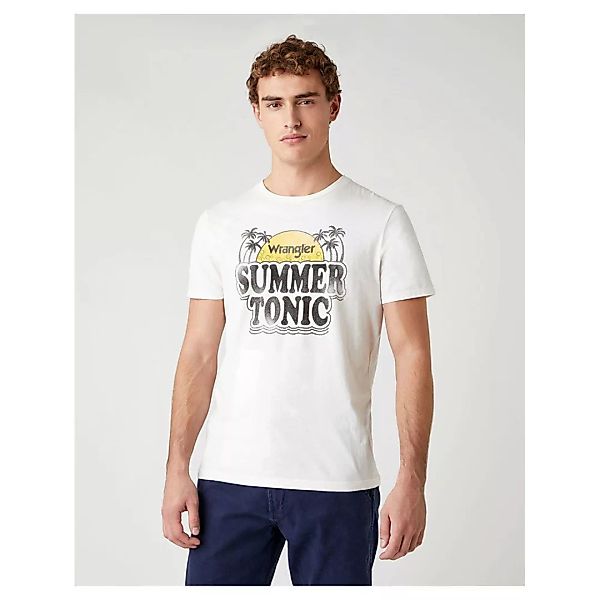 Wrangler Summer Kurzärmeliges T-shirt L Off White günstig online kaufen
