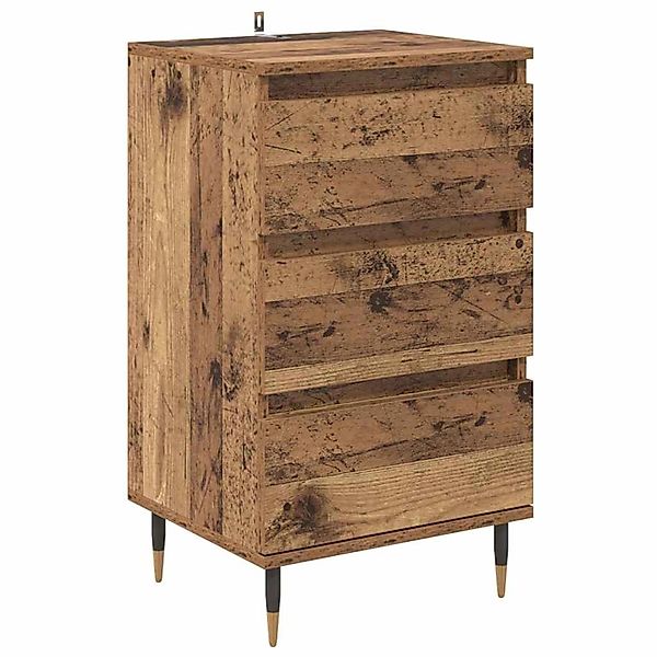 vidaXL Sideboard mit Schubladen Altholz 35 x 40 x 70 cm Holzwerkstoff 88169 günstig online kaufen
