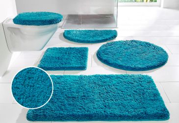 my home Badematte "Sanremo, Badvorleger, Badezimmer Teppich, sehr weich" Hö günstig online kaufen
