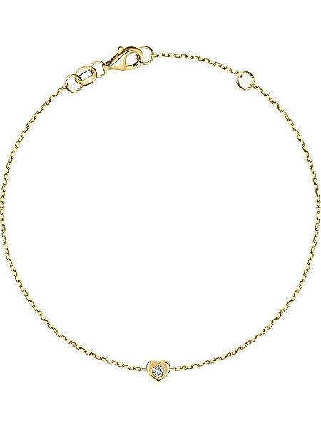 CHRIST Armband CHRIST Damen-Armband 375er Gelbgold 1 Diamant günstig online kaufen