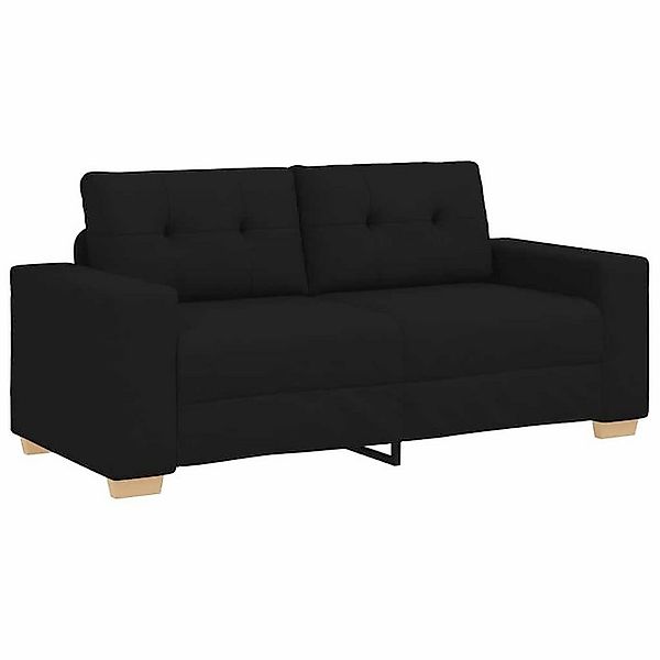 vidaXL Sofa Zweisitzer-Sofa Schwarz 140 cm Stoff günstig online kaufen