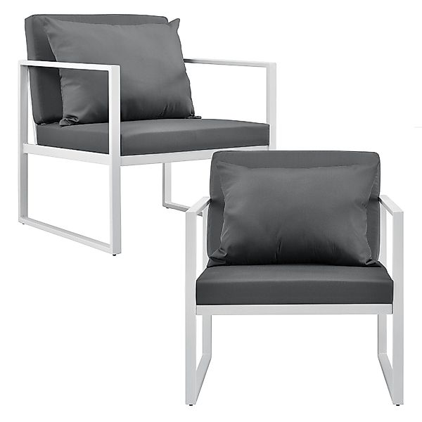 casa.pro Gartenlounge-Set, »Lerum« Gartenstuhl 2er Set günstig online kaufen