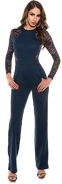 Koucla Overall Langarm-Jumpsuit mit Spitze, Abendmode günstig online kaufen