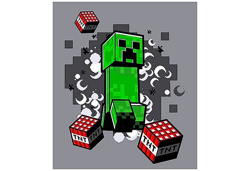 Kinderdecke Creeper, Minecraft, Kinder Flanelldecke weiche Kuscheldecke 160 günstig online kaufen