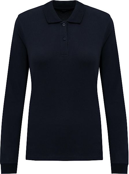 Kariban Langarm-Poloshirt Damen Piqué-Polohemd lange Ärmel günstig online kaufen