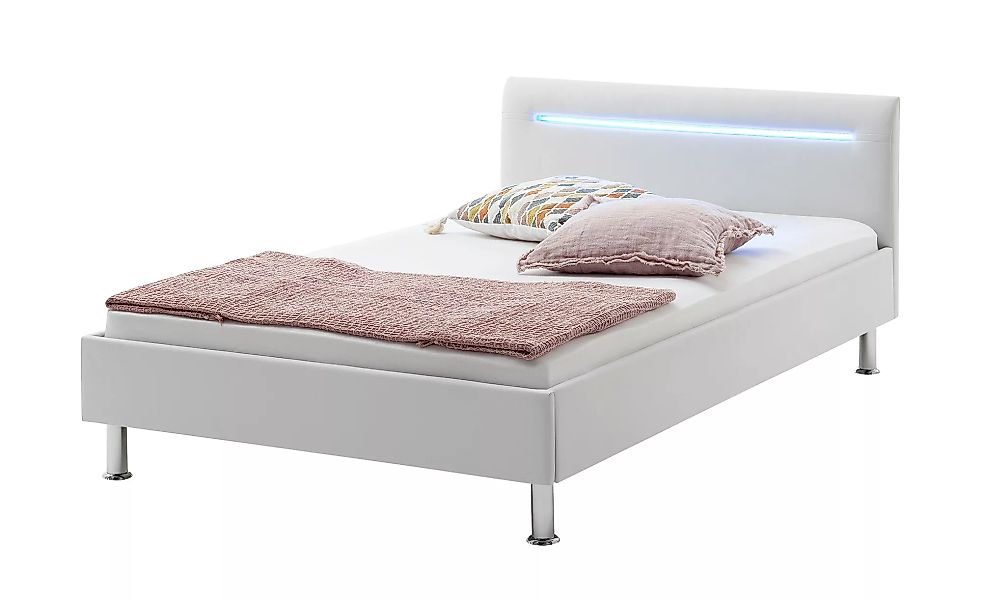 Polsterbett - weiß - 125,5 cm - 76 cm - 208 cm - Betten > Einzelbetten - Mö günstig online kaufen