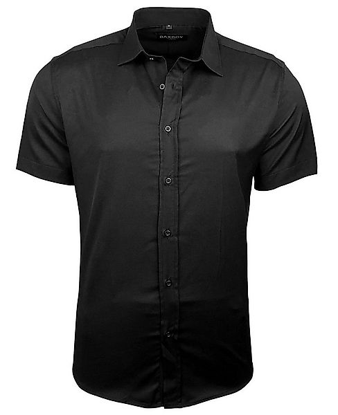 Baxboy Langarmhemd Kurzarmhemd Herren Hemd Bügelleichtes Slim Fit Kentkrage günstig online kaufen