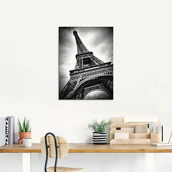 Artland Glasbild »Eiffelturm Paris«, Gebäude, (1 St.) günstig online kaufen