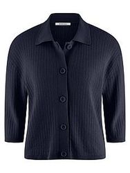 Strickjacke 3/4-Arm Peter Hahn blau günstig online kaufen
